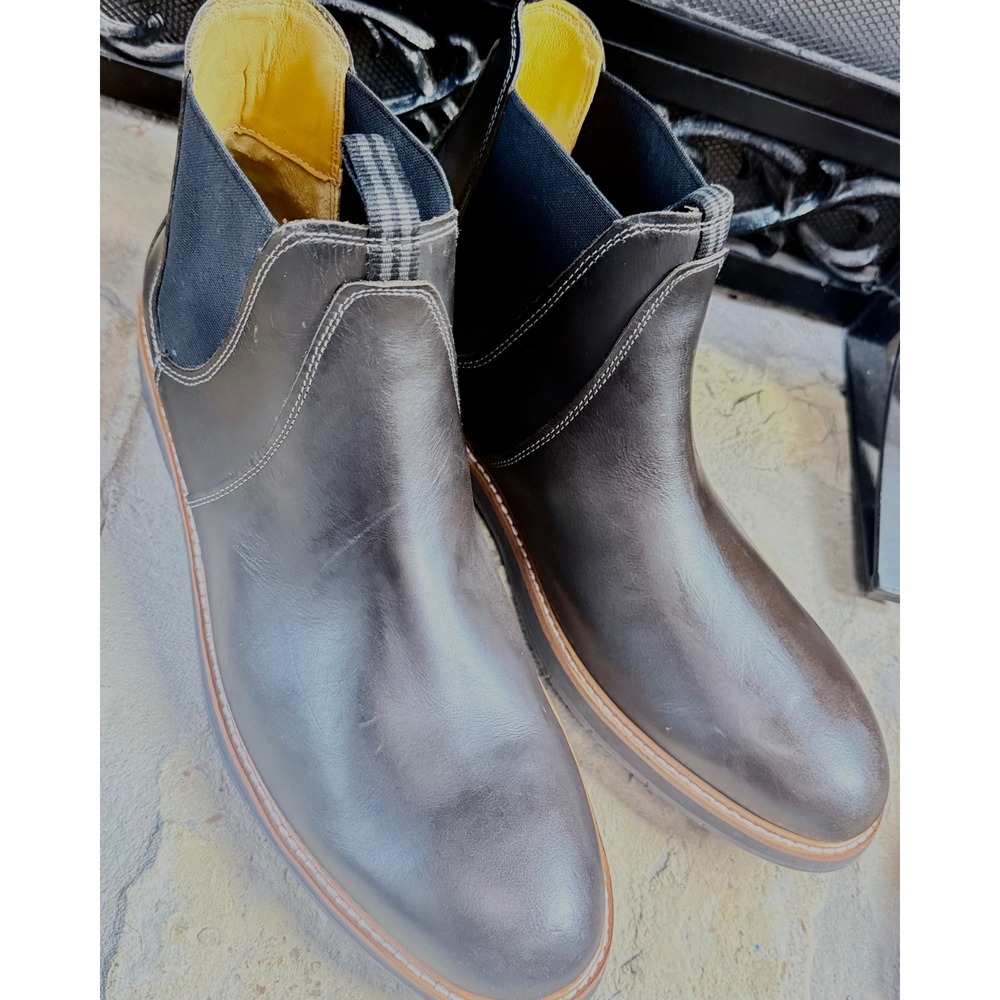 Cole Haan Morris Chelsea Boots Men's 13M Black Leather Grand.OS C31936
